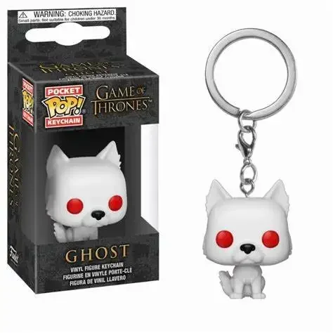 FUNKO pop Movie TV Game of Jon Snow Daenerys Davos Ghost Night King Thrones Tylion Drogon KeyChain Figure Model Collectible Toys - Image 5